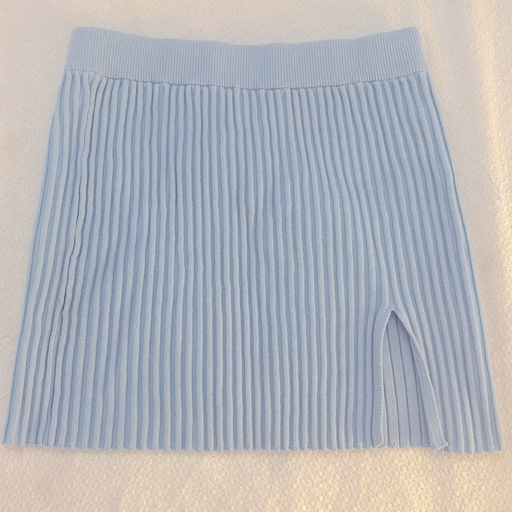 Blue mini skirt